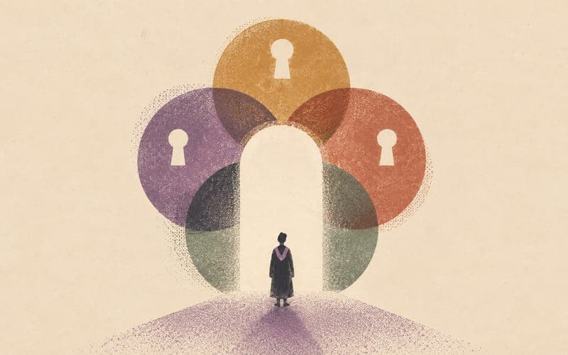 Four keys required to unlock one registration pathway door