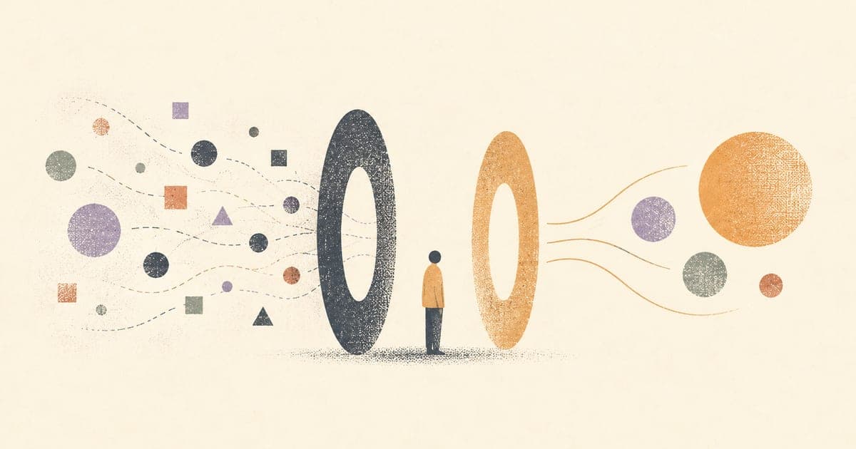 Risograph illustration of a salience network sorting external demands and internally meaningful signals