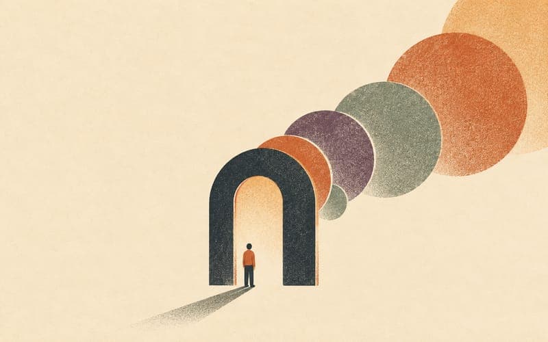 A workforce bottleneck showing many provisional psychologists waiting at a narrow supervised practice gateway while demand rises beyond it.