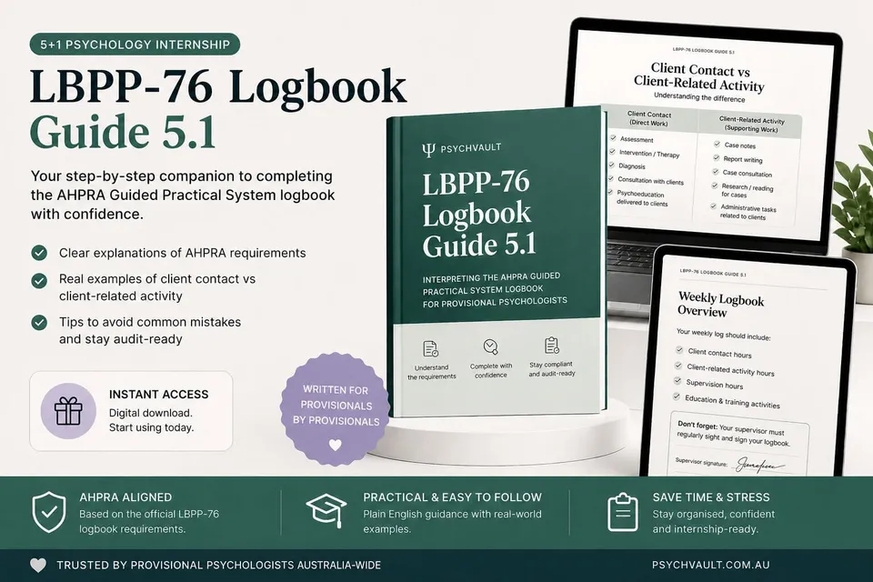 LBPP-76 Logbook Guide (5+1 Internship) — AHPRA-Guided Practical System