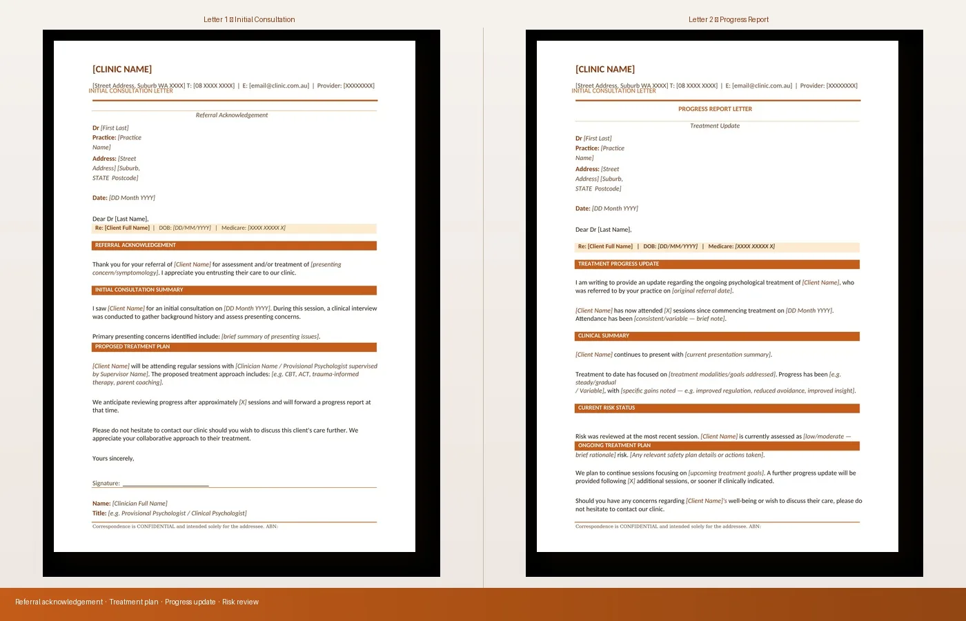 Gp Letter Example Uhl GP Letter Templates for Psychologists (Initial, Progress & Discharge ...