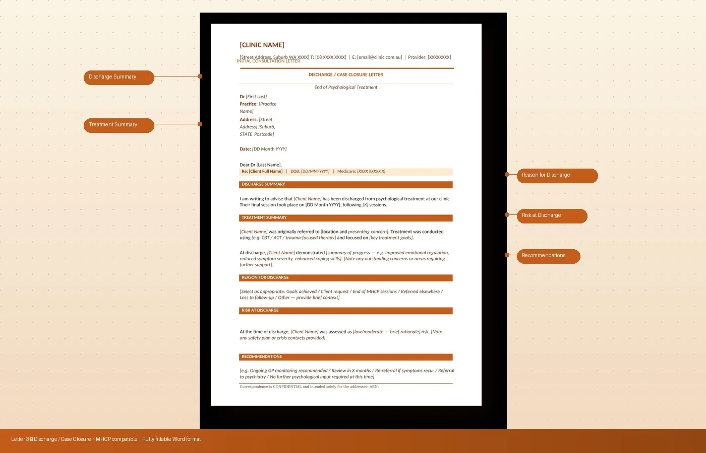 Gp Letter Example Uhl GP Letter Templates for Psychologists (Initial, Progress & Discharge ...