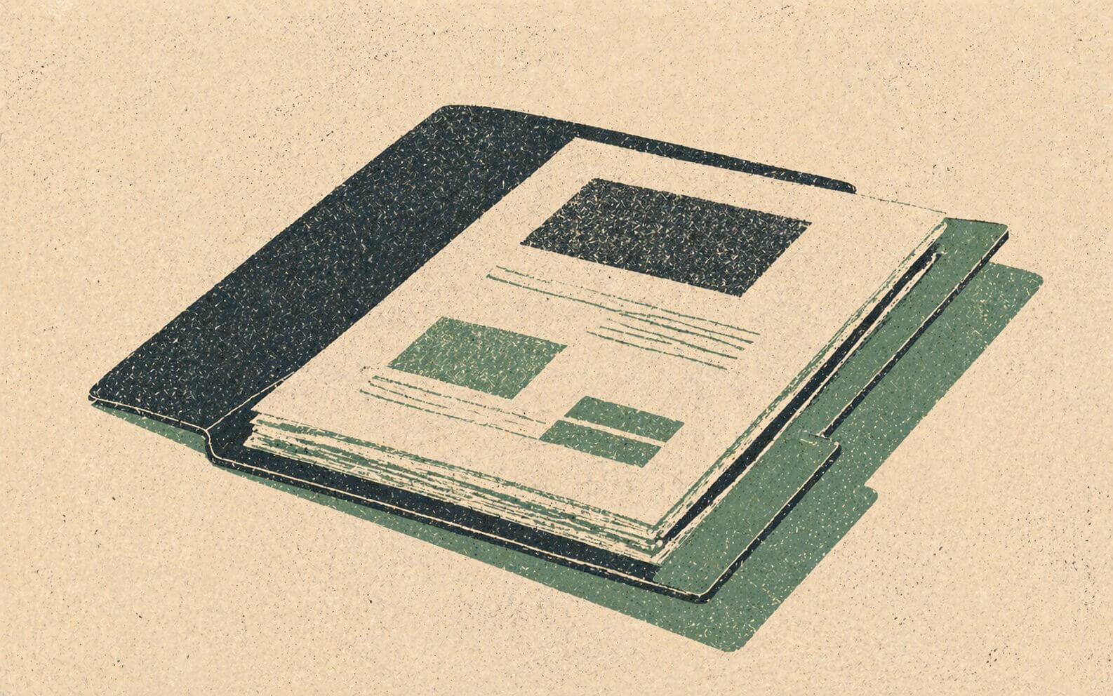 Neatly stacked documents in a folder representing audit-ready logbook documentation