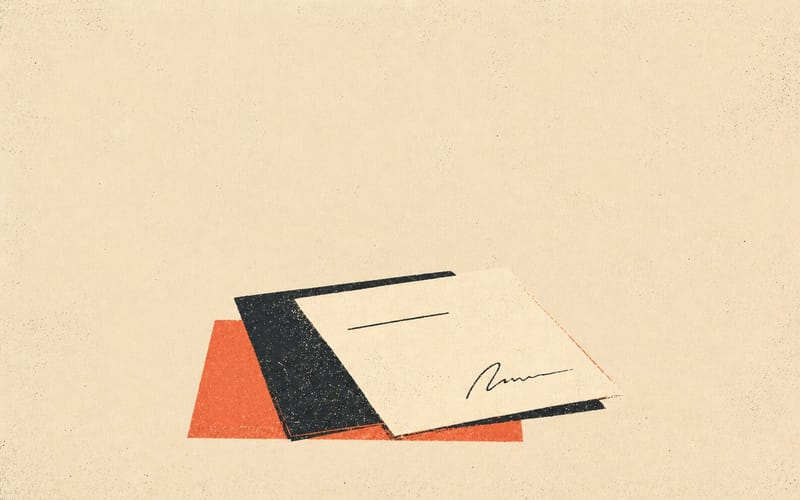 A stack of signed supervision documentation forms on a clinical desk