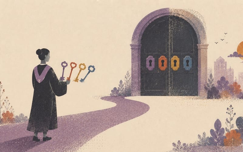 Four keys required to unlock one registration pathway door