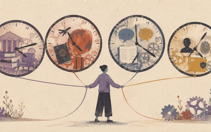 Four independent systems moving on separate clocks despite one registration goal