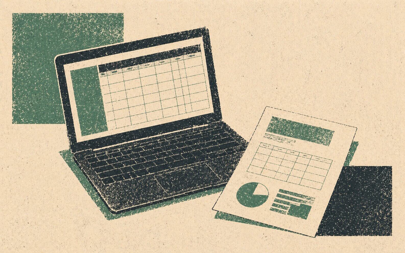 A weekly calendar grid with one recurring block emphasised, representing the fixed logbook hour