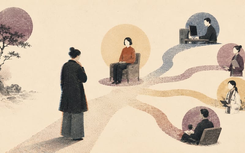 A final decision checkpoint asking whether the psychologist should be the person doing this work