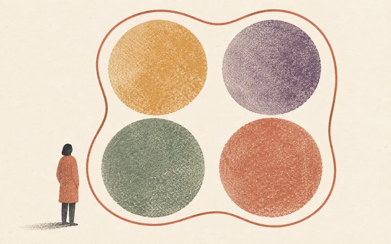 Four settings held within one consistent protective boundary