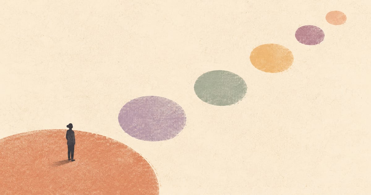 A provisional psychologist looking at an Ahpra notification pathway that branches into assessment, support, investigation and closure, Risograph editorial illustration in deep charcoal, warm cream and muted terracotta, faceless figure, branching procedural map, heavy negative space, visible riso grain, slight ink misregistration, no text, no logos